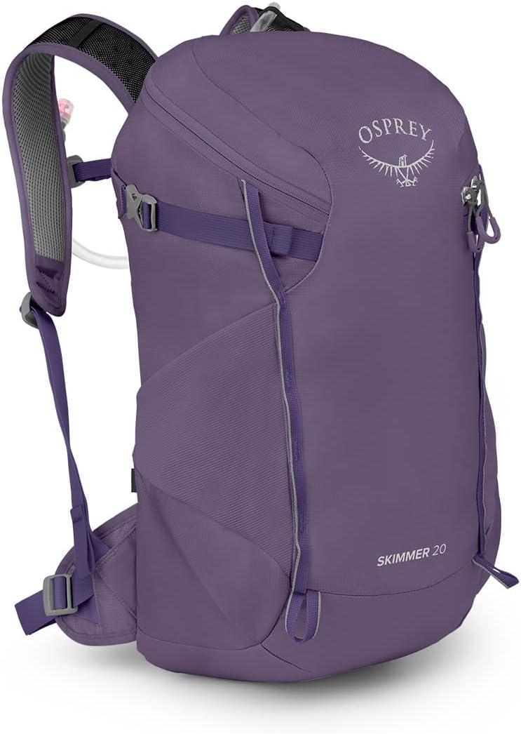 imageOsprey Skimmer 20L Womens Hiking Backpack with Hydraulics Reservoir Coyote BrownPurpurite Purple