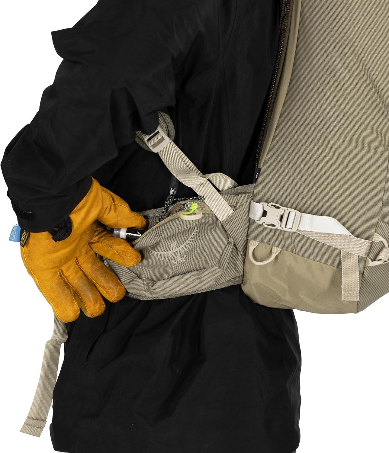 imageOsprey Soelden 45L Ski and Snowboard Backpack HighVolume Backcountry Snow Pack for Men Hut Trip Ready Helmet Carry Made with 100 Recycled Nylon Olive TanOlive Tan