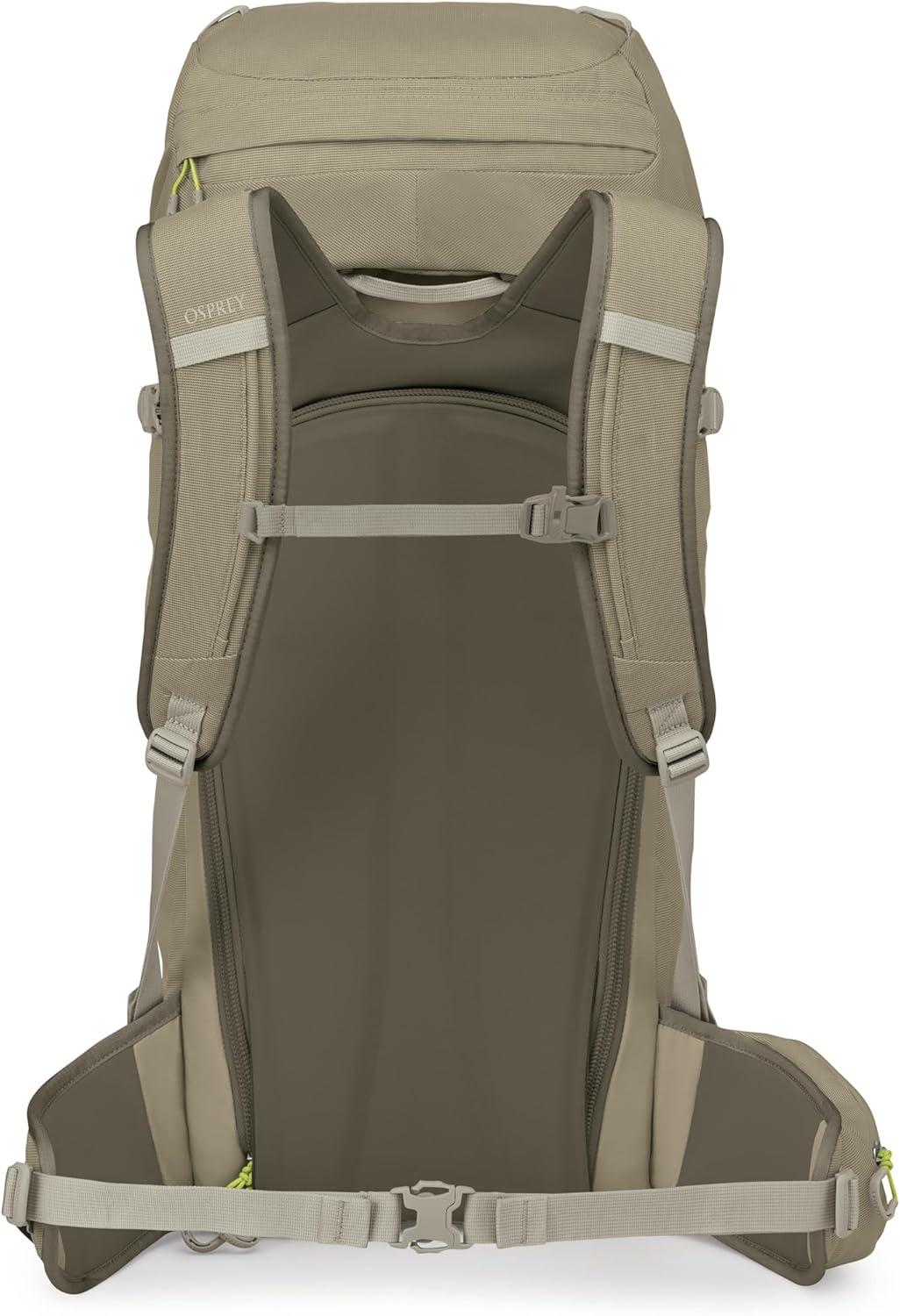 imageOsprey Soelden 45L Ski and Snowboard Backpack HighVolume Backcountry Snow Pack for Men Hut Trip Ready Helmet Carry Made with 100 Recycled Nylon Olive TanOlive Tan