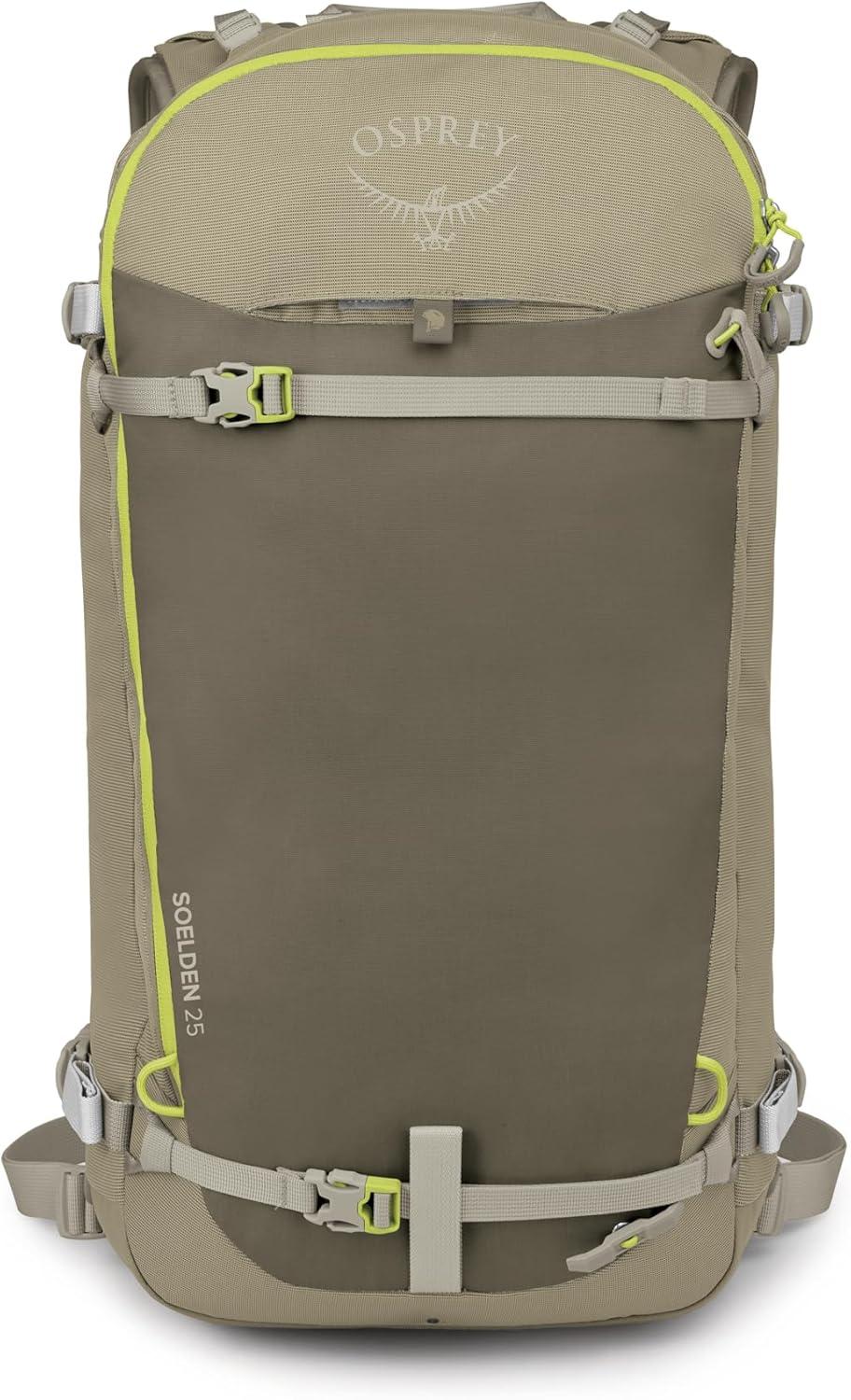 imageOsprey Soelden 45L Ski and Snowboard Backpack HighVolume Backcountry Snow Pack for Men Hut Trip Ready Helmet Carry Made with 100 Recycled Nylon Olive TanOlive Tan