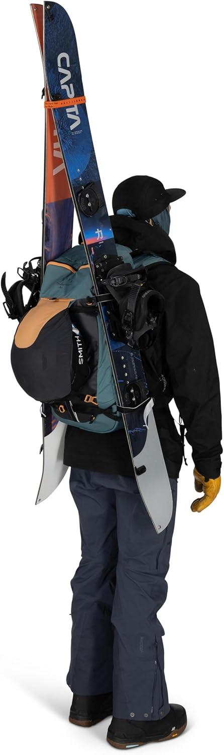 imageOsprey Soelden 45L Ski and Snowboard Backpack HighVolume Backcountry Snow Pack for Men Hut Trip Ready Helmet Carry Made with 100 Recycled Nylon Olive TanOlive Tan