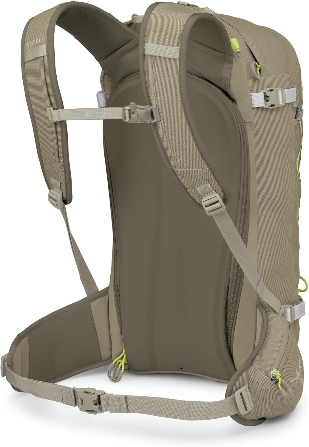 imageOsprey Soelden 45L Ski and Snowboard Backpack HighVolume Backcountry Snow Pack for Men Hut Trip Ready Helmet Carry Made with 100 Recycled Nylon Olive TanOlive Tan