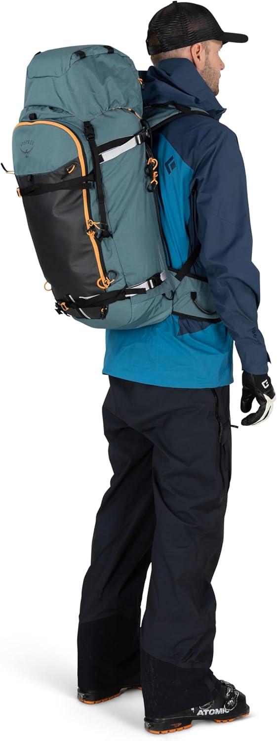 imageOsprey Soelden 45L Ski and Snowboard Backpack HighVolume Backcountry Snow Pack for Men Hut Trip Ready Helmet Carry Made with 100 Recycled Nylon Olive TanOlive Tan