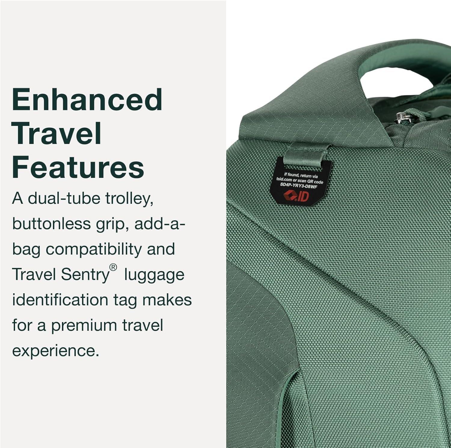 imageOsprey Sojourn 22quot45L Wheeled Travel Backpack with Harness Koseret GreenBlack