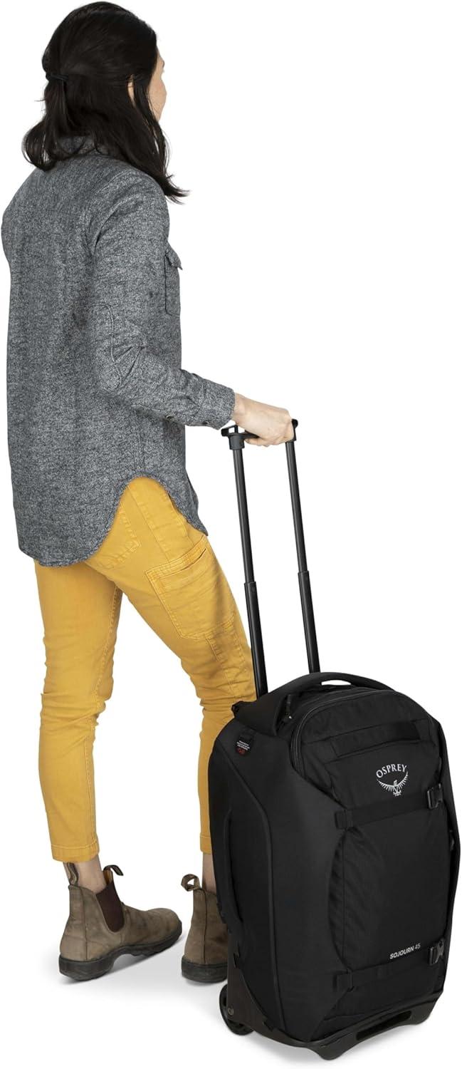 imageOsprey Sojourn 22quot45L Wheeled Travel Backpack with Harness Koseret GreenBlack