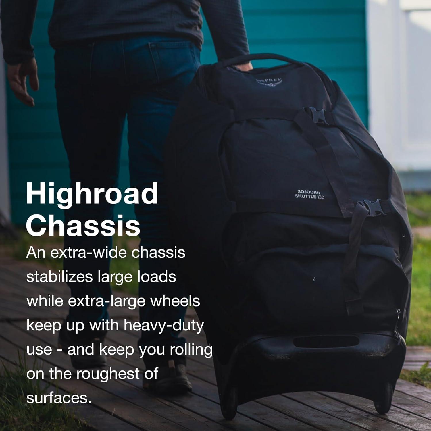 imageOsprey Sojourn Shuttle 36quot130L Wheeled Duffel Luggage Koseret GreenKoseret Green