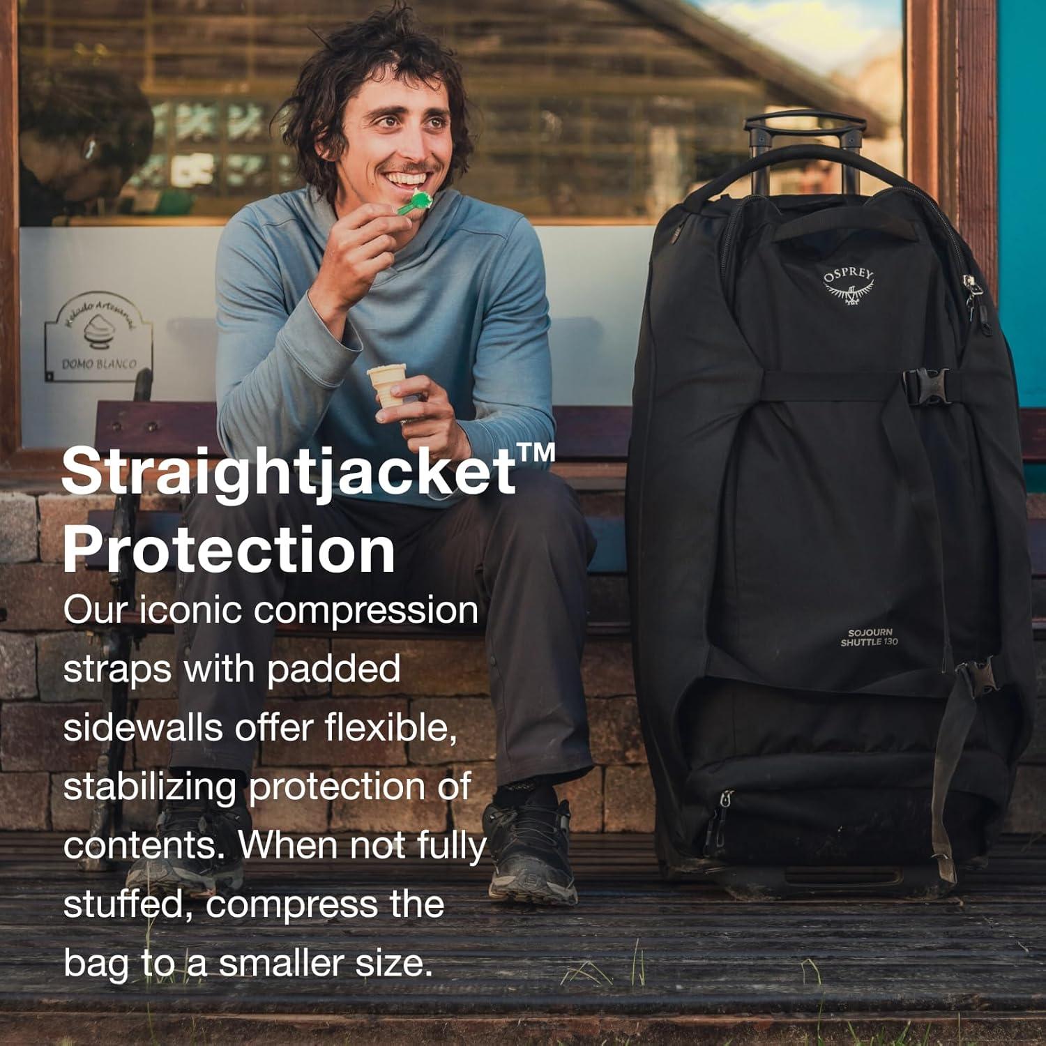 imageOsprey Sojourn Shuttle 36quot130L Wheeled Duffel Luggage Koseret GreenKoseret Green