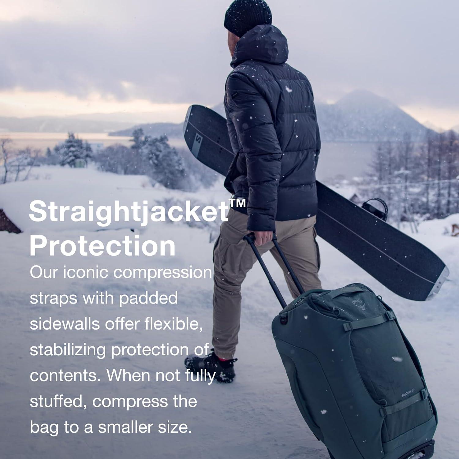 imageOsprey Sojourn Shuttle 36quot130L Wheeled Duffel Luggage Koseret GreenKoseret Green