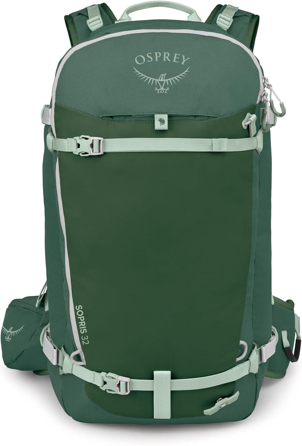 imageOsprey Sopris 32L Ski and Snowboard Backpack Avalanche Gear Carry Lightweight Backcountry Backpack for Women Ski ampamp Snowboard Carry Made with 100 Recycled Nylon Magma BrownTundra Green