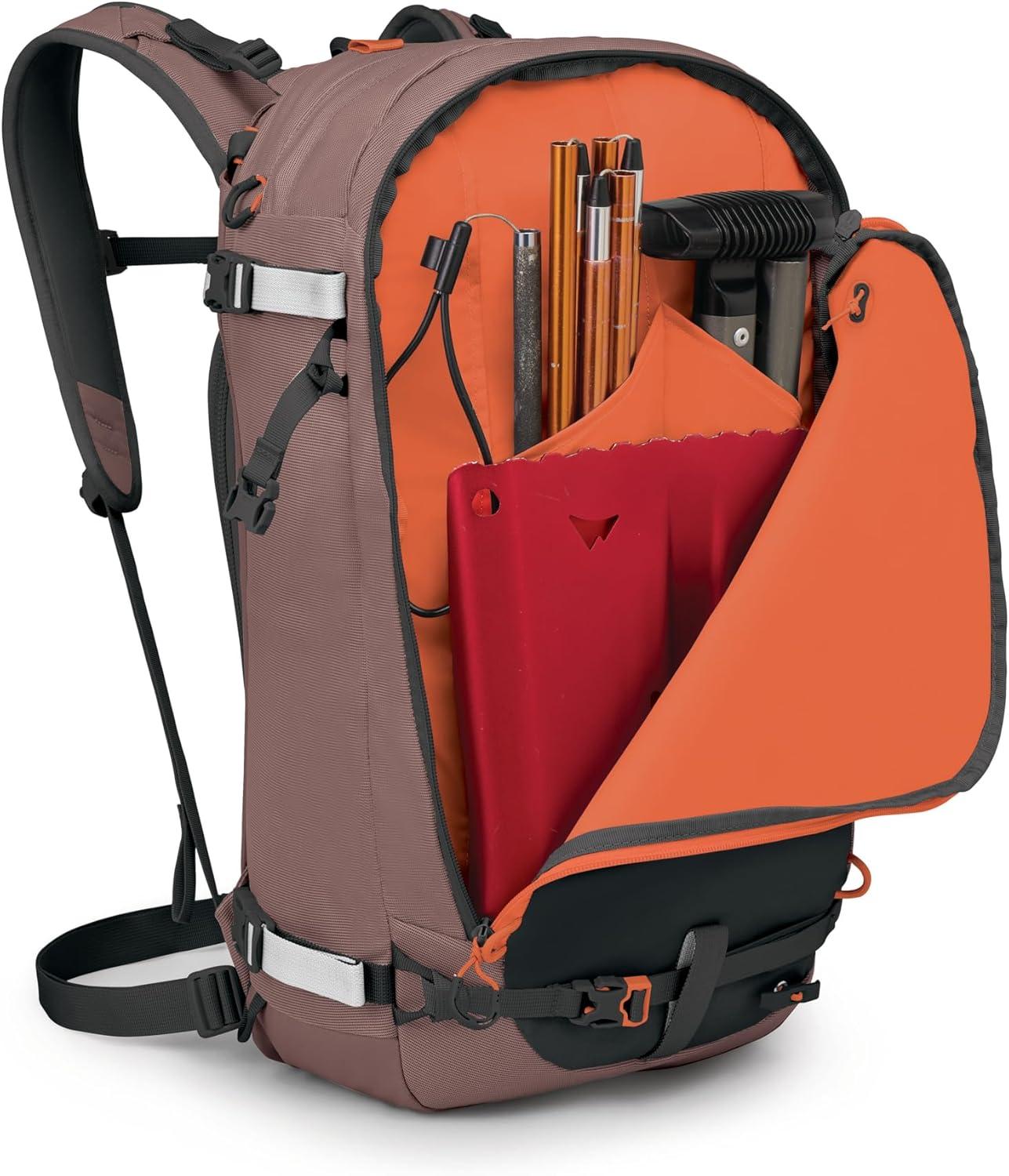 imageOsprey Sopris 32L Ski and Snowboard Backpack Avalanche Gear Carry Lightweight Backcountry Backpack for Women Ski ampamp Snowboard Carry Made with 100 Recycled Nylon Magma BrownMagma Brown