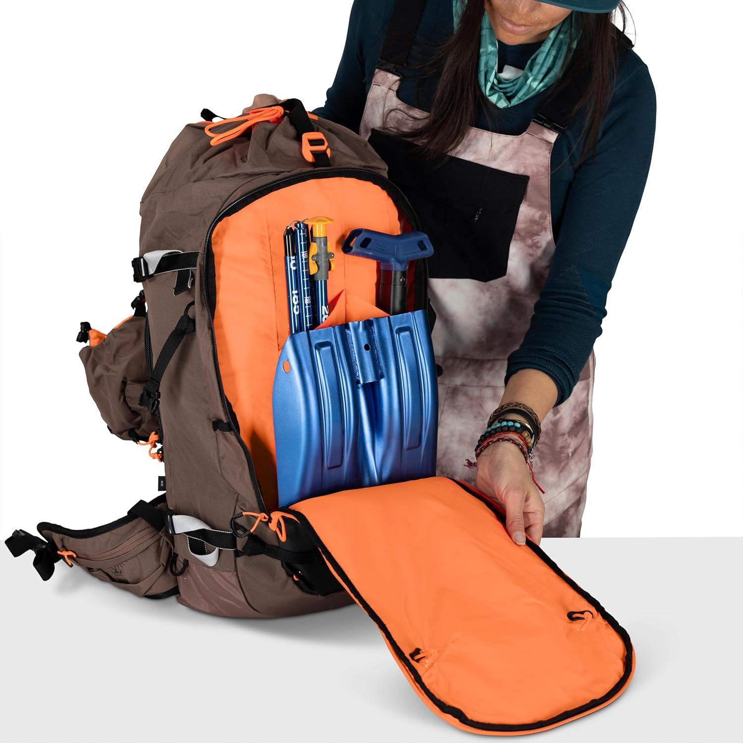 imageOsprey Sopris 32L Ski and Snowboard Backpack Avalanche Gear Carry Lightweight Backcountry Backpack for Women Ski ampamp Snowboard Carry Made with 100 Recycled Nylon Magma BrownMagma Brown