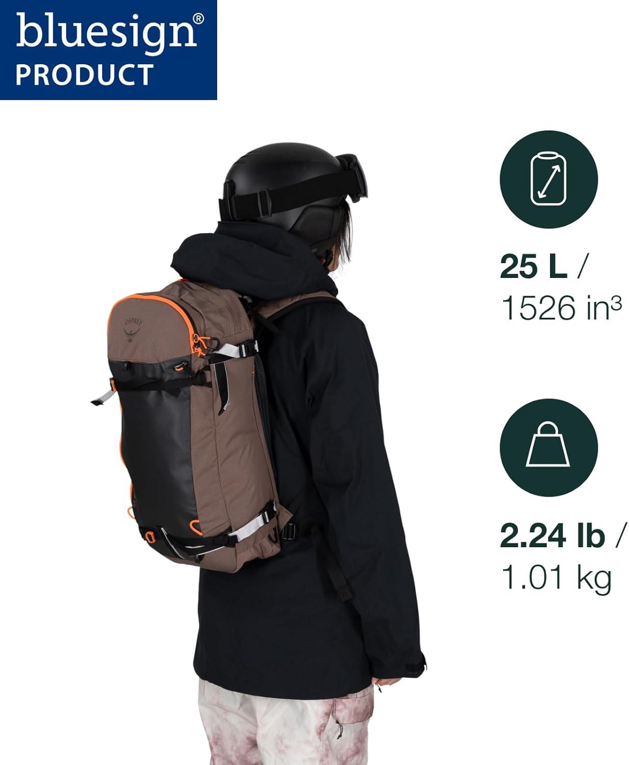 imageOsprey Sopris 32L Ski and Snowboard Backpack Avalanche Gear Carry Lightweight Backcountry Backpack for Women Ski ampamp Snowboard Carry Made with 100 Recycled Nylon Magma BrownTundra Green