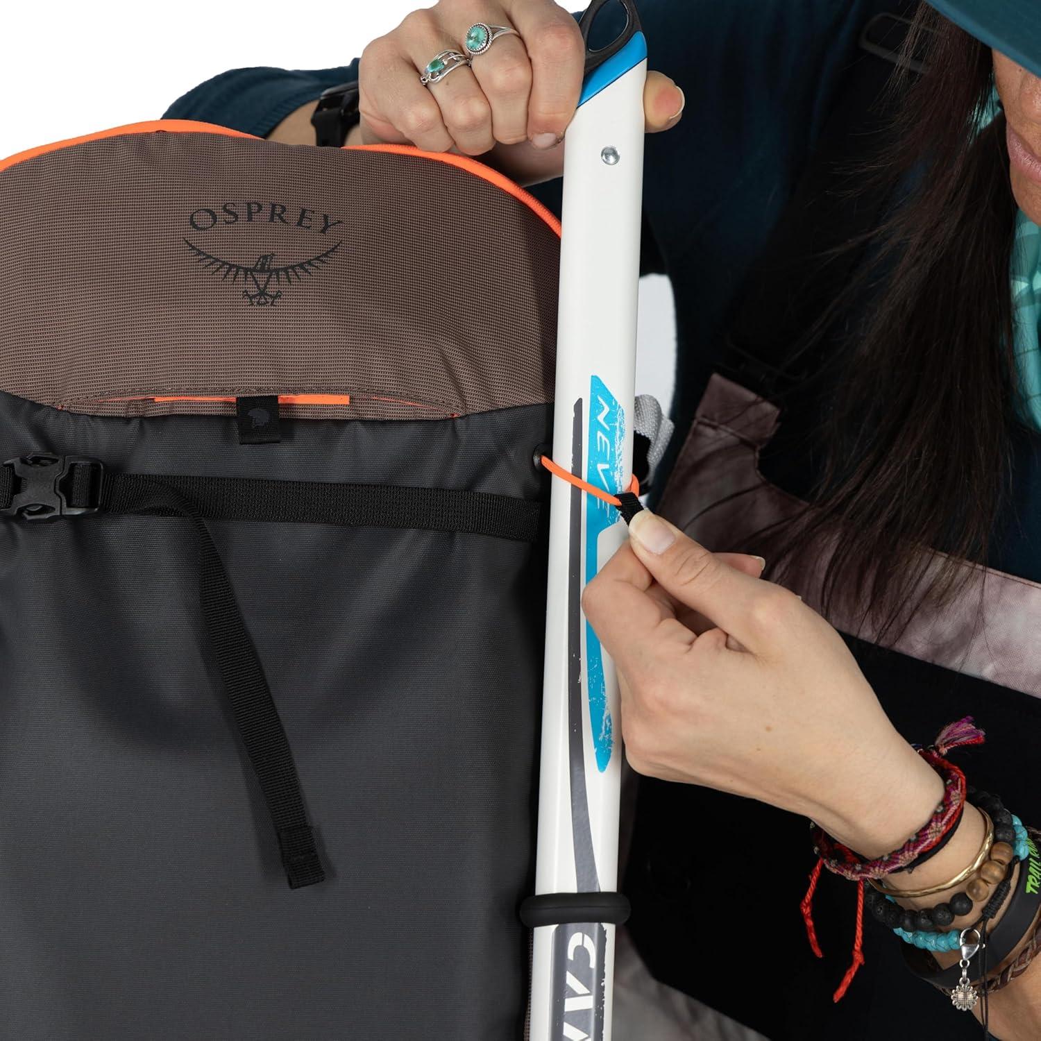 imageOsprey Sopris 32L Ski and Snowboard Backpack Avalanche Gear Carry Lightweight Backcountry Backpack for Women Ski ampamp Snowboard Carry Made with 100 Recycled Nylon Magma BrownTundra Green