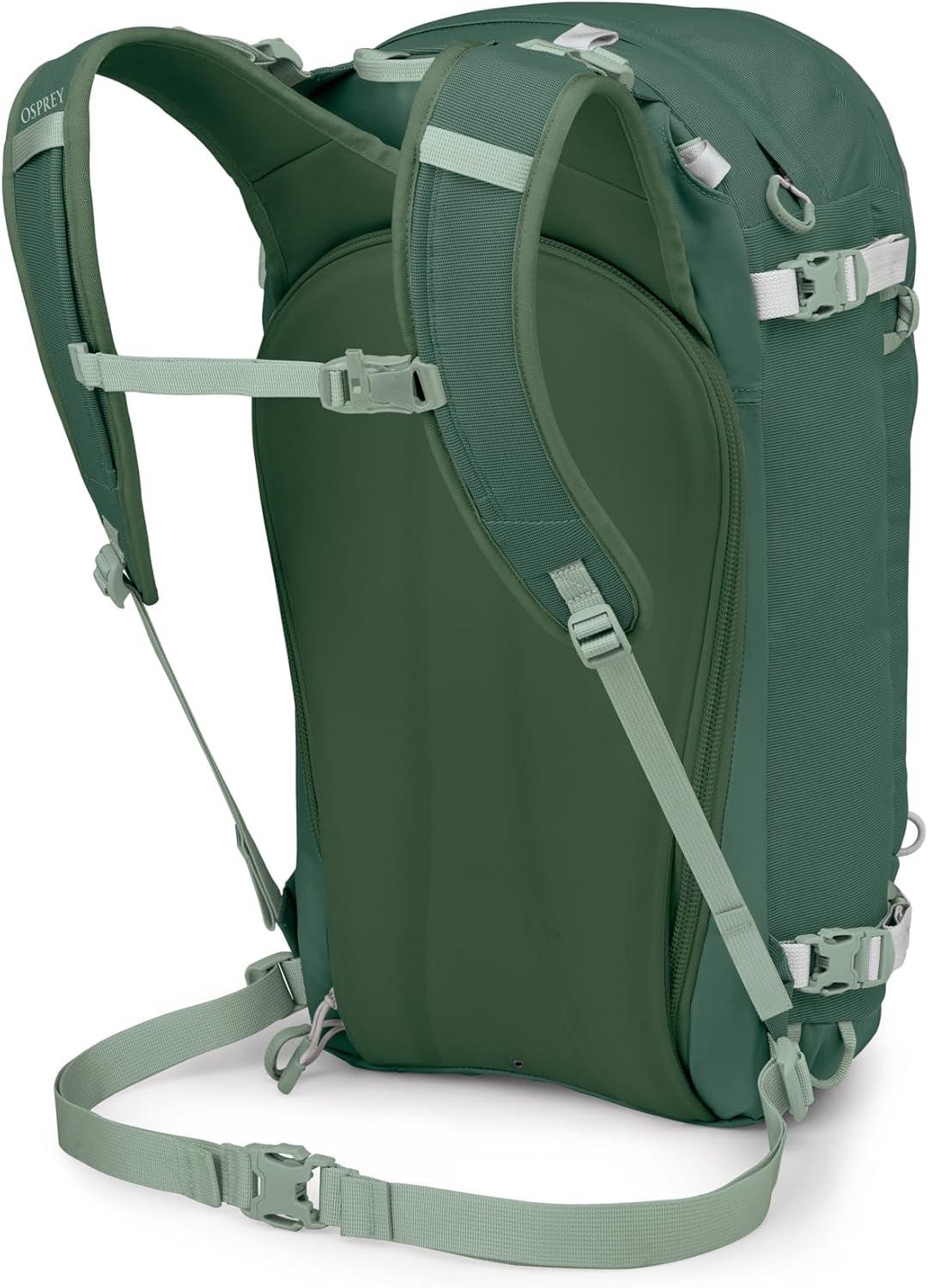 imageOsprey Sopris 32L Ski and Snowboard Backpack Avalanche Gear Carry Lightweight Backcountry Backpack for Women Ski ampamp Snowboard Carry Made with 100 Recycled Nylon Magma BrownTundra Green