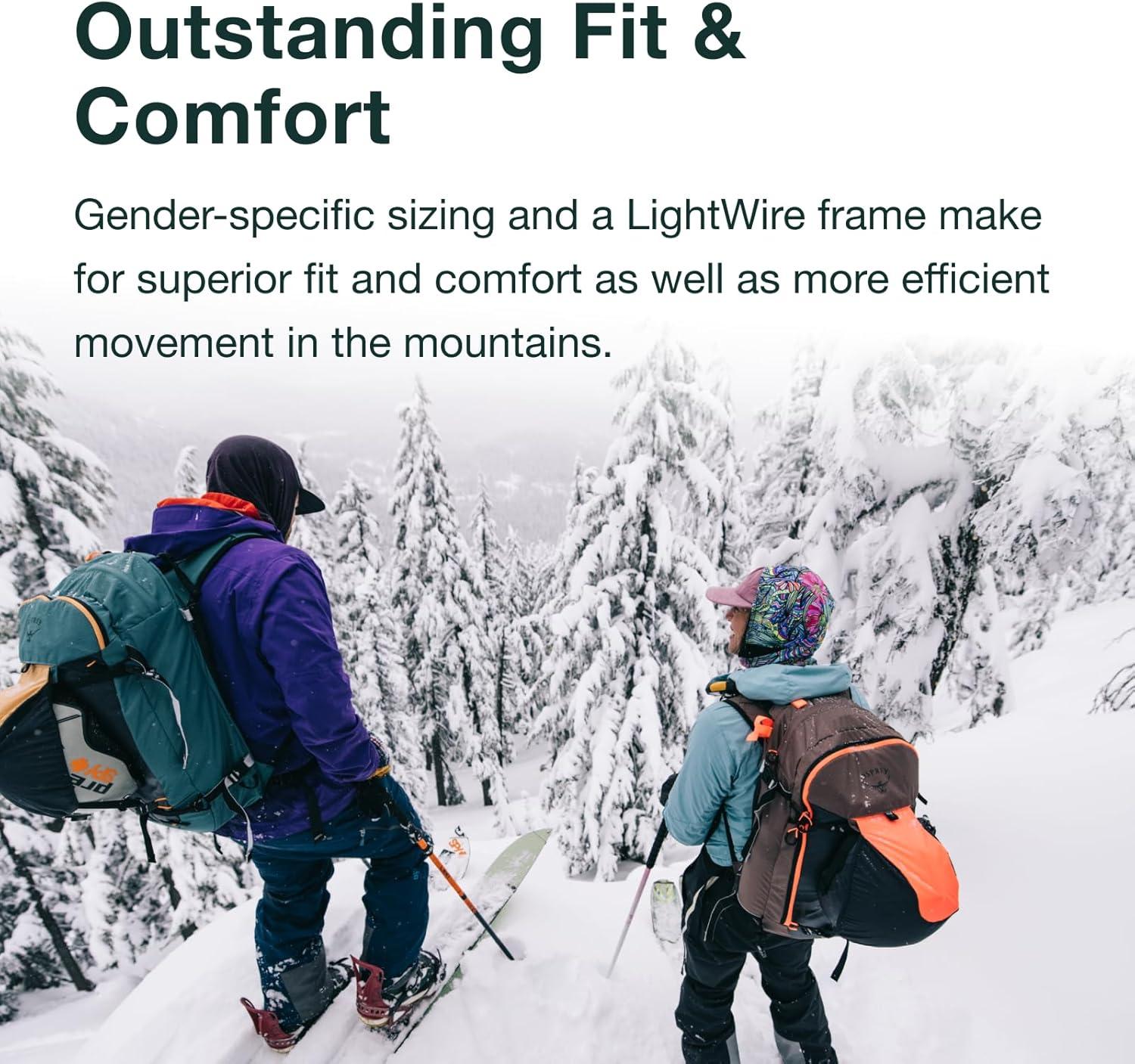 imageOsprey Sopris 32L Ski and Snowboard Backpack Avalanche Gear Carry Lightweight Backcountry Backpack for Women Ski ampamp Snowboard Carry Made with 100 Recycled Nylon Magma BrownMagma Brown