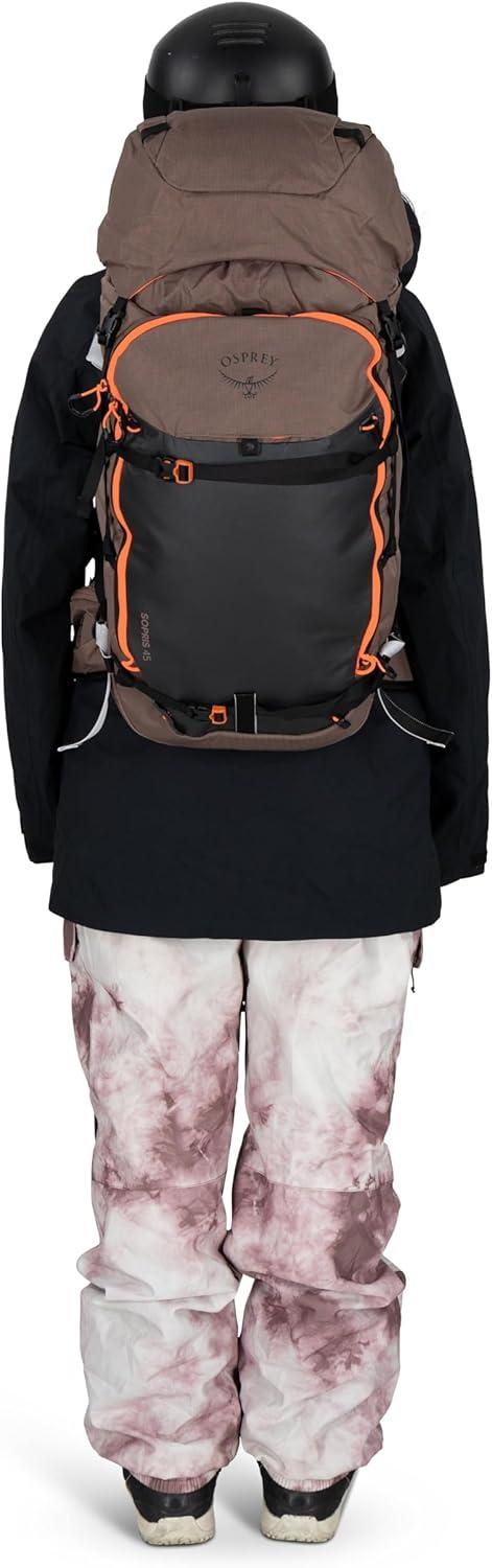 imageOsprey Sopris 32L Ski and Snowboard Backpack Avalanche Gear Carry Lightweight Backcountry Backpack for Women Ski ampamp Snowboard Carry Made with 100 Recycled Nylon Magma BrownMagma Brown