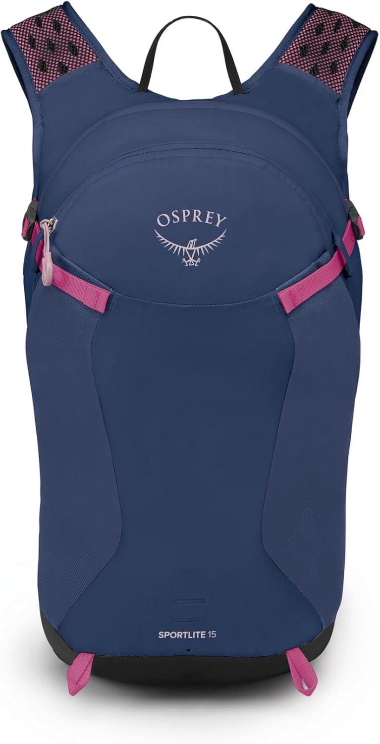 imageOsprey Sportlite 20L Unisex Hiking Backpack Pine Leaf GreenAlkalineHotspot Pink