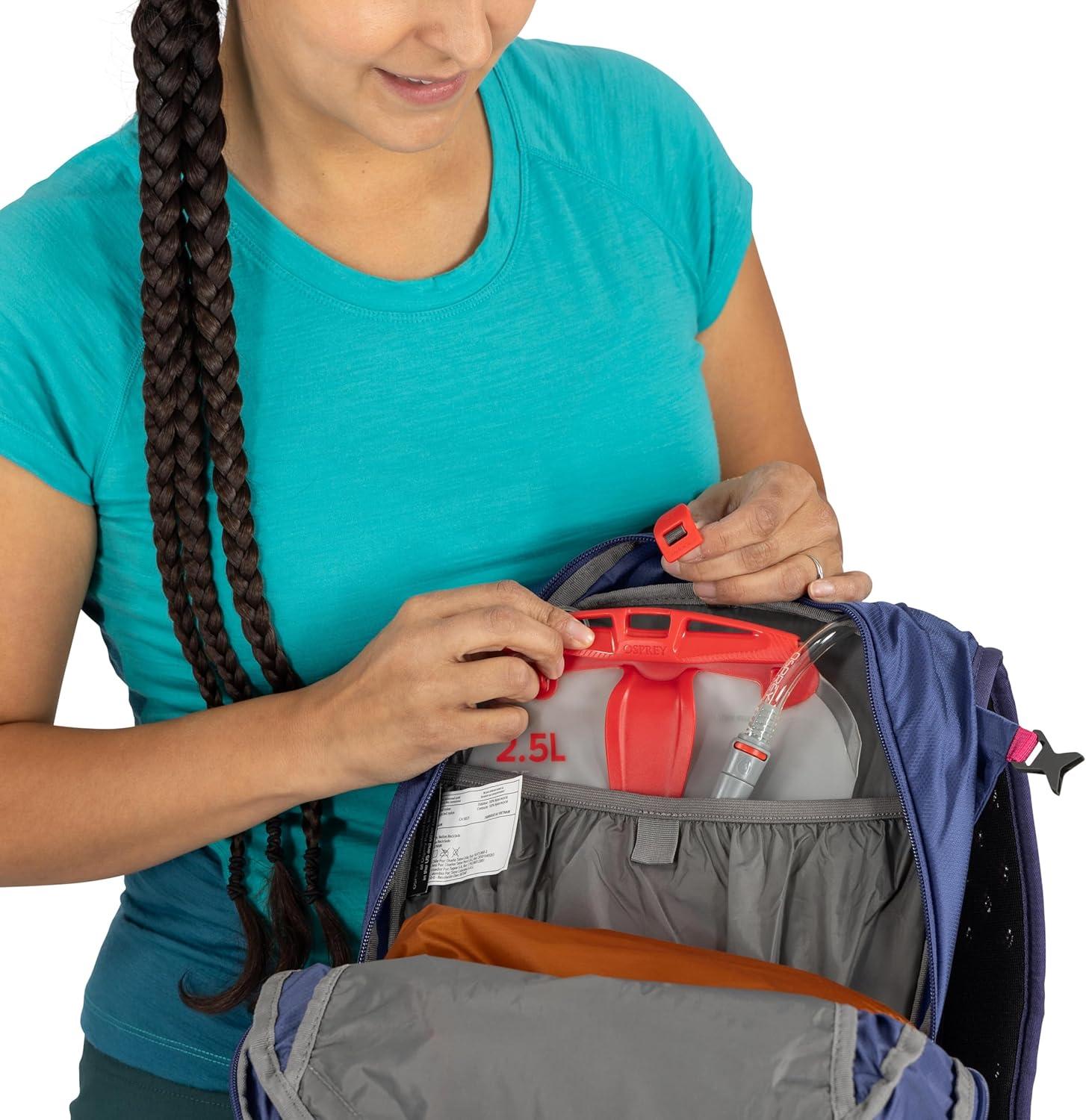 imageOsprey Sportlite 20L Unisex Hiking Backpack Pine Leaf GreenAlkalineHotspot Pink