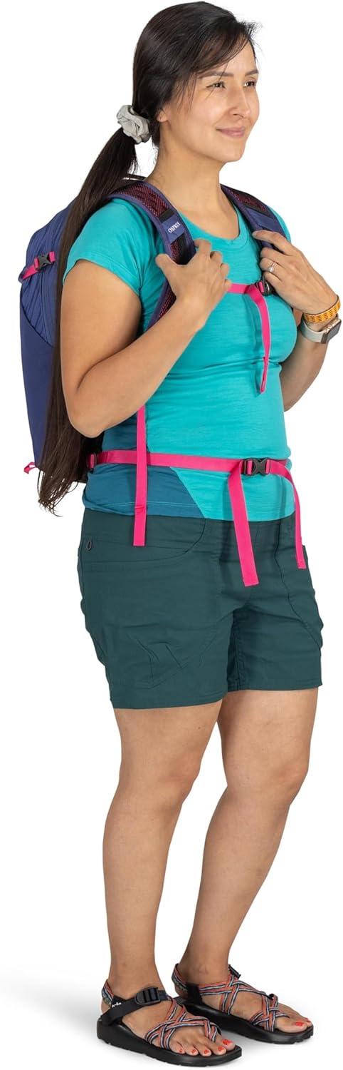 imageOsprey Sportlite 20L Unisex Hiking Backpack Pine Leaf GreenAlkalineHotspot Pink