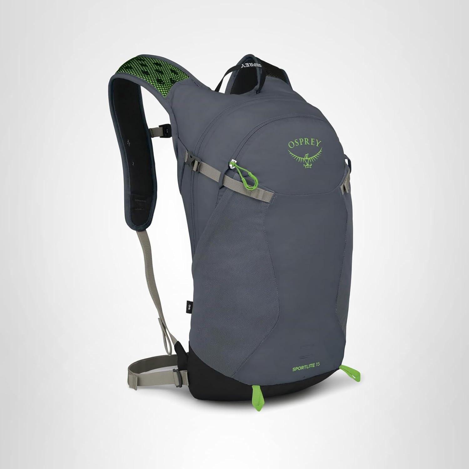 imageOsprey Sportlite 20L Unisex Hiking Backpack Pine Leaf GreenTungstenGrey Wolf