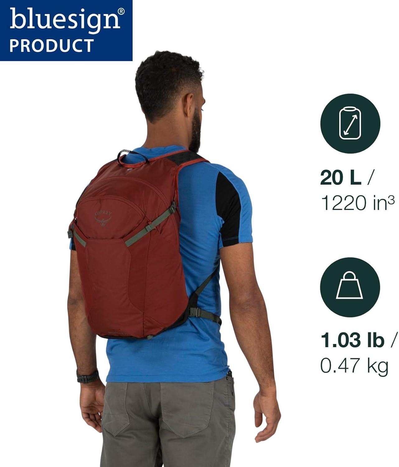 imageOsprey Sportlite 20L Unisex Hiking Backpack Pine Leaf GreenTungstenGrey Wolf