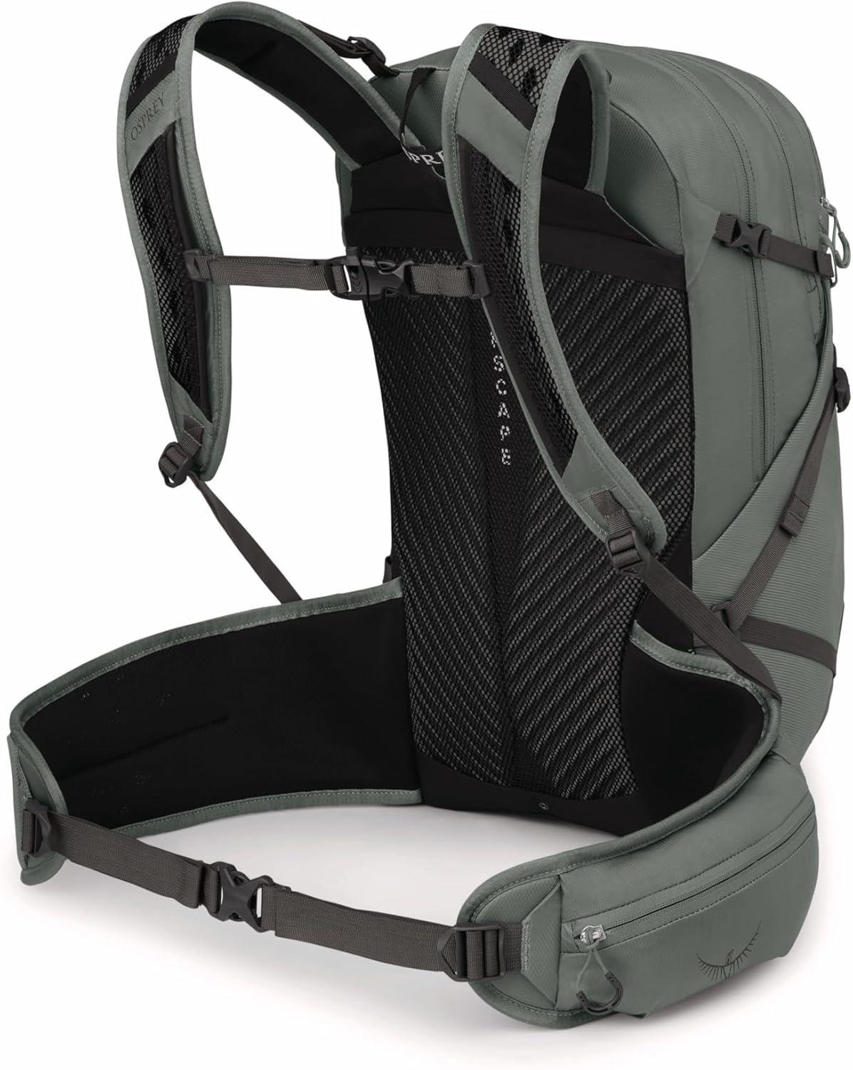 imageOsprey Sportlite 25L Lightweight Hiking Backpack for Men and Women Dark Charcoal Grey MLPine Leaf Green