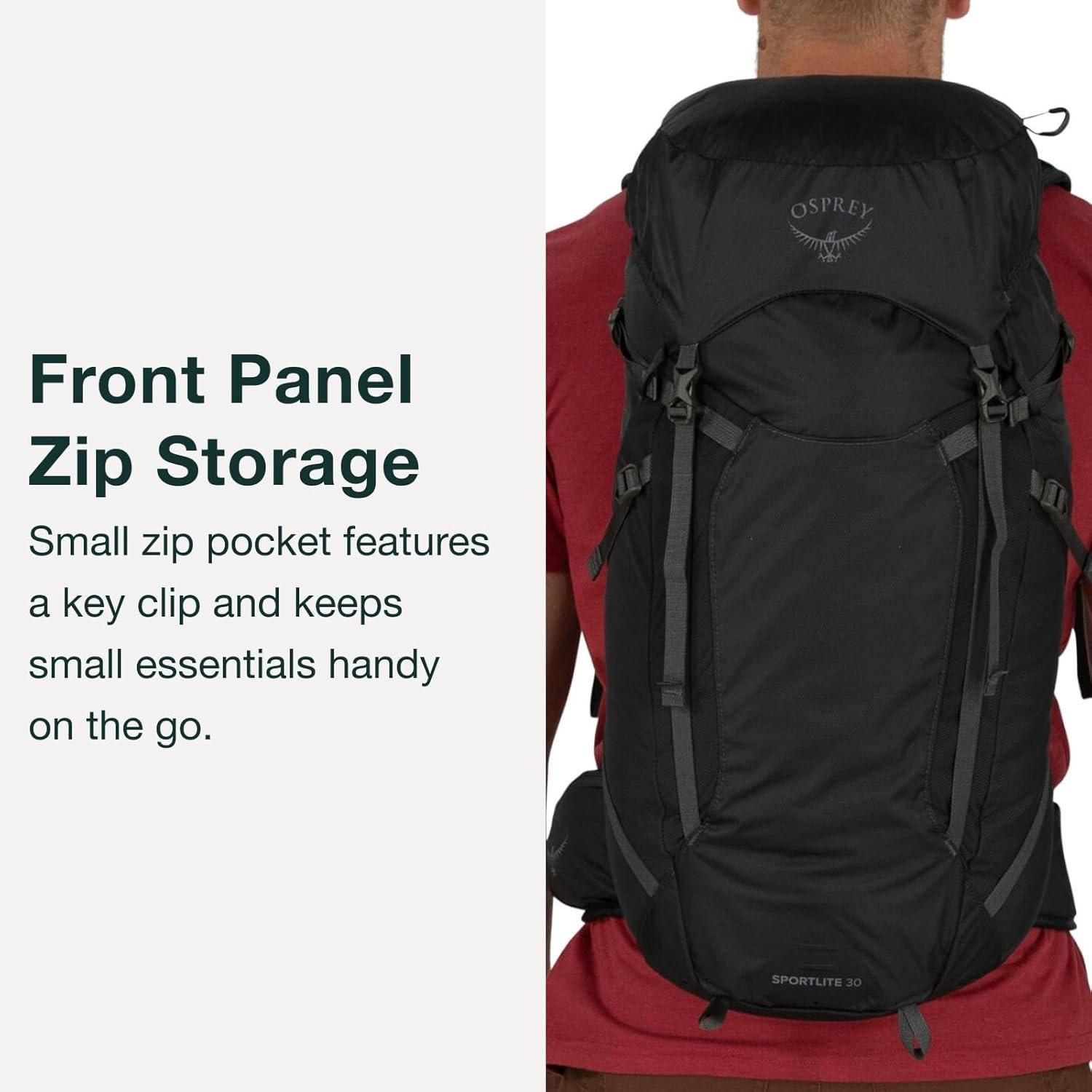 imageOsprey Sportlite 30L Lightweight Hiking Backpack for Men and Women AlkalineHotspot Pink SMDark Charcoal Grey