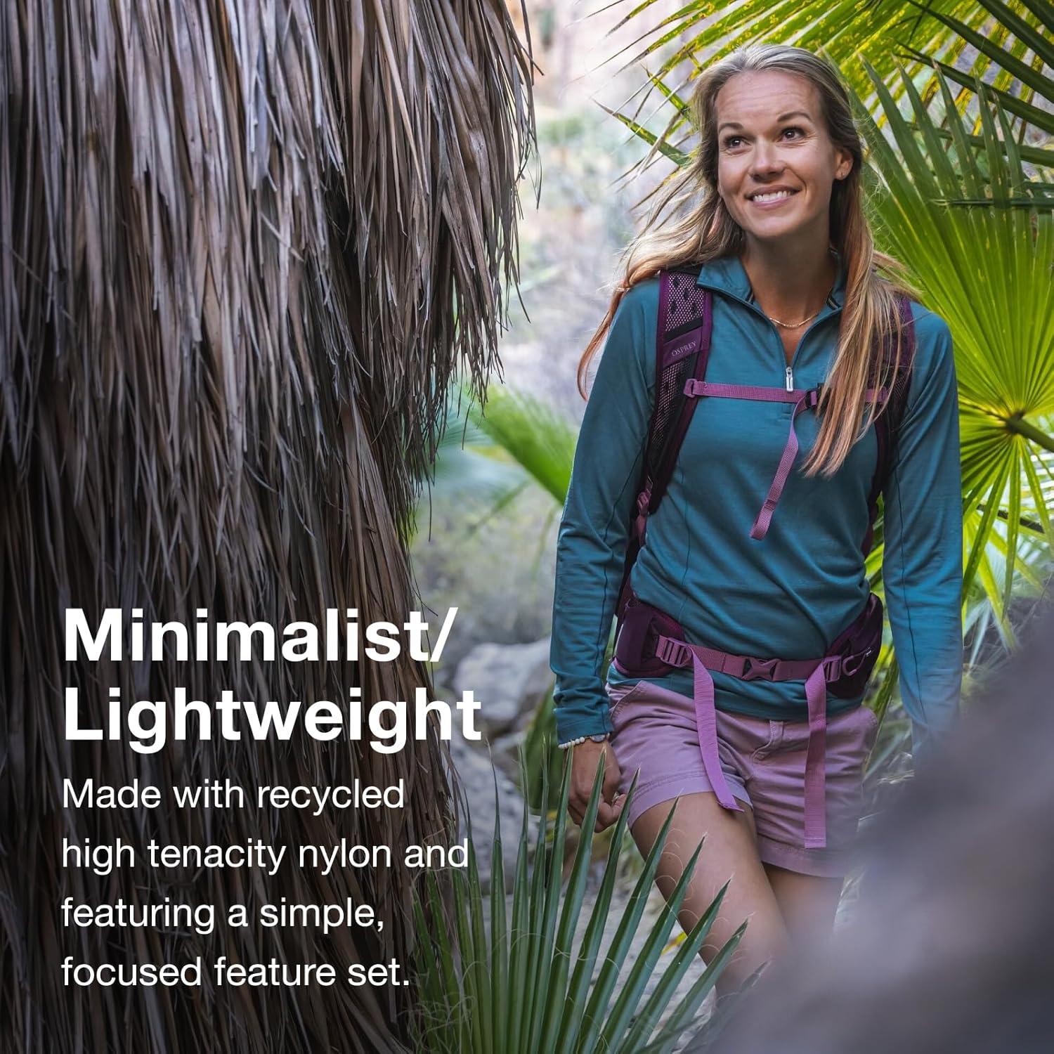 imageOsprey Sportlite 30L Lightweight Hiking Backpack for Men and Women AlkalineHotspot Pink SMDark Charcoal Grey