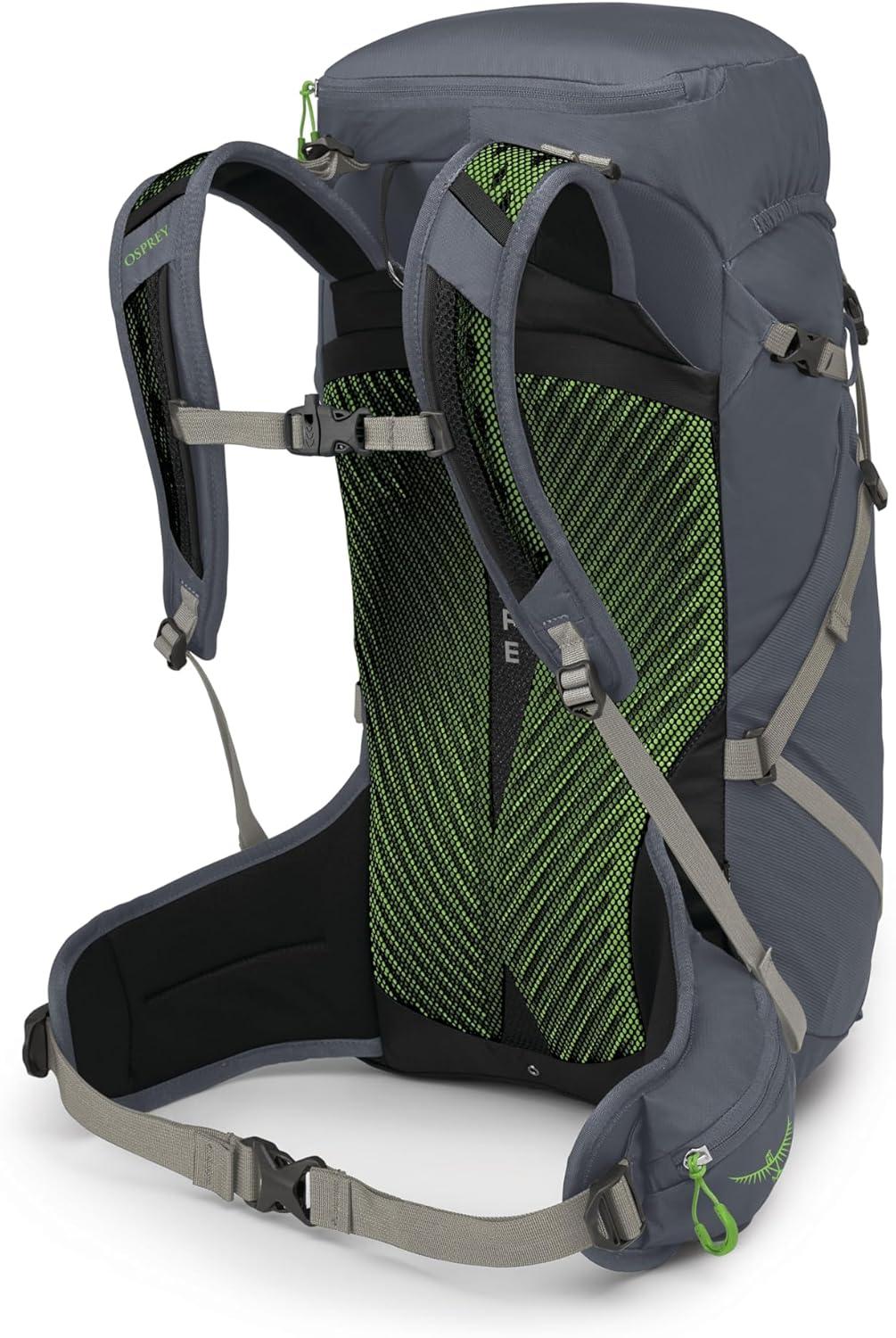 imageOsprey Sportlite 30L Lightweight Hiking Backpack for Men and Women AlkalineHotspot Pink SMTungstenGrey Wolf