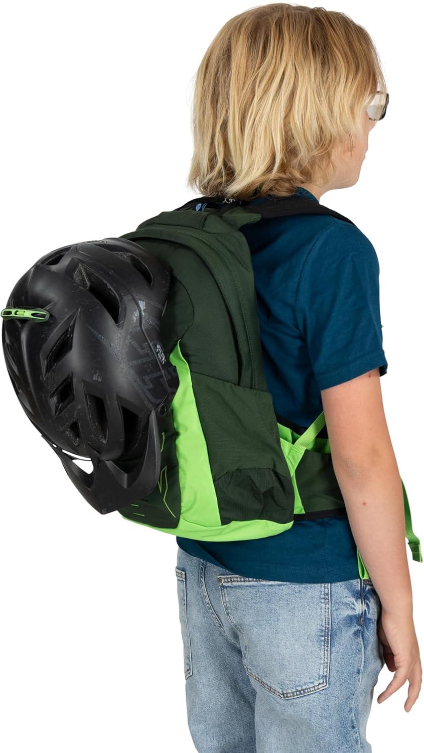 imageOsprey Talon Jr Boys Lightweight Hiking Backpack Kids Adventure Backpack for Travel ampamp Camping Green CanopyGreen Canopy