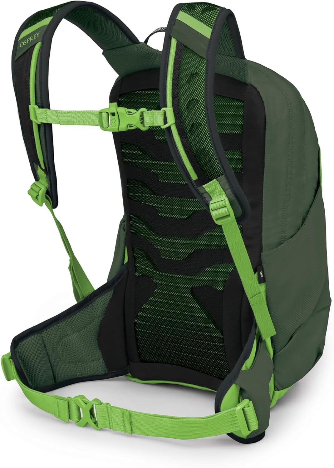 imageOsprey Talon Jr Boys Lightweight Hiking Backpack Kids Adventure Backpack for Travel ampamp Camping Green CanopyGreen Canopy