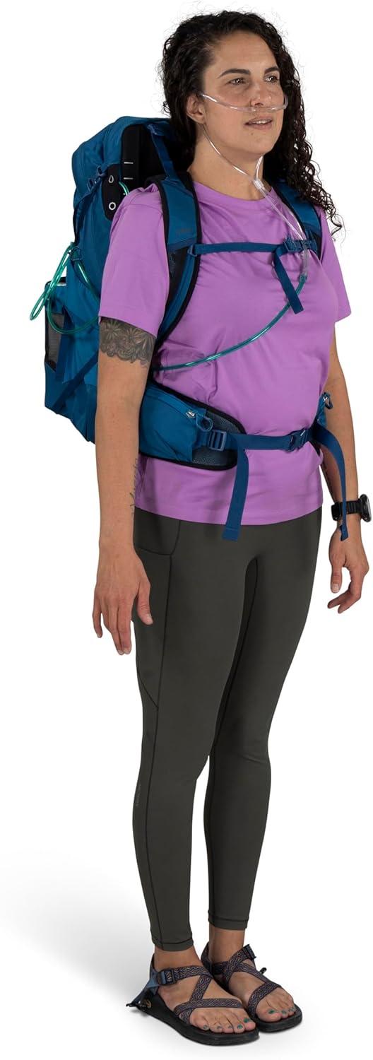 imageOsprey Talon Oxygen Lightweight Hiking Backpack Portable Mobile Oxygen Travel Support BlackCoal GreyScoria BlueNight Shift