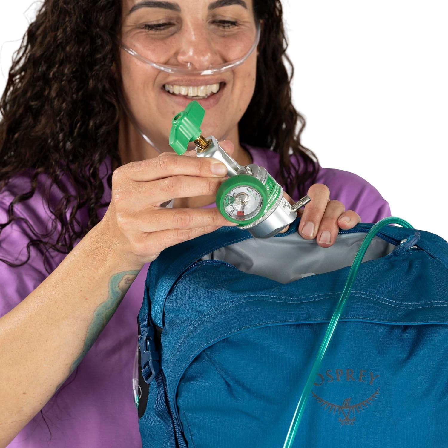 imageOsprey Talon Oxygen Lightweight Hiking Backpack Portable Mobile Oxygen Travel Support BlackCoal GreyScoria BlueNight Shift