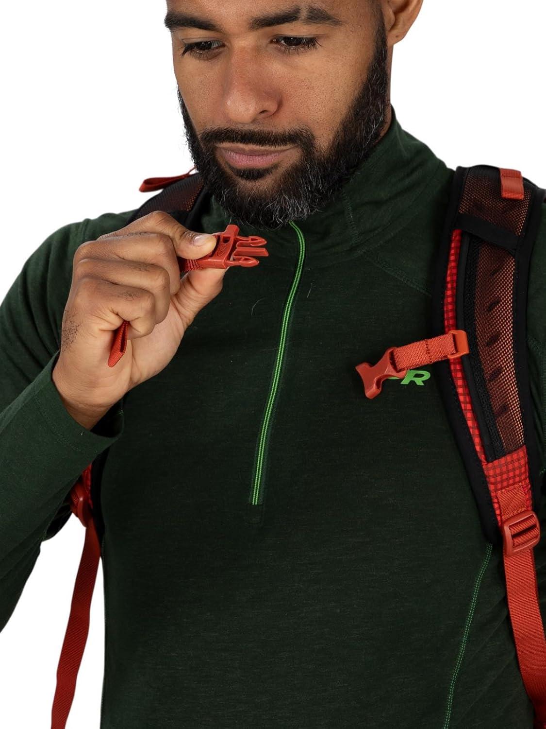 imageOsprey Talon Pro 20L Mens Hiking Backpack with Hipbelt Silver LiningMars Orange