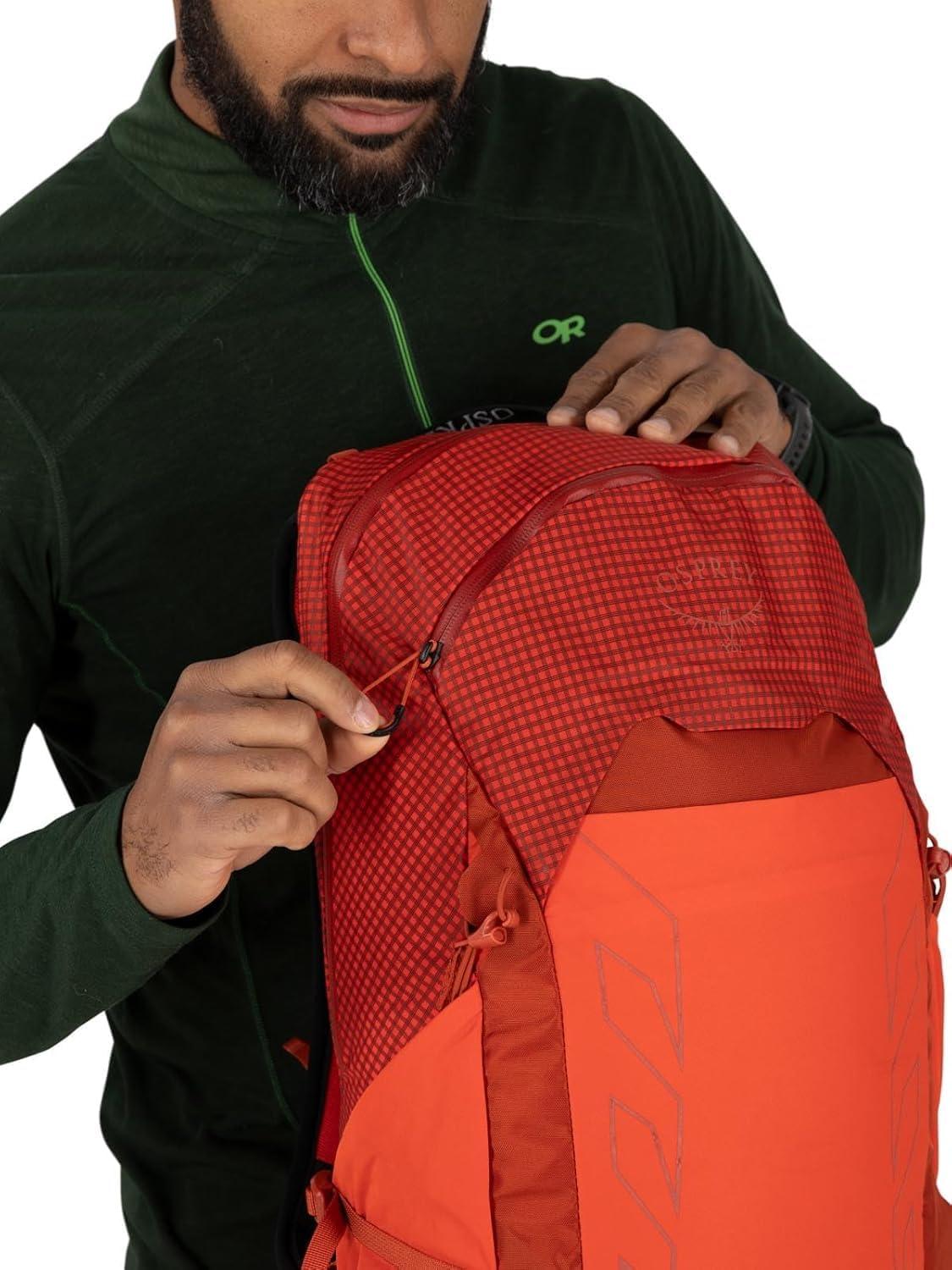 imageOsprey Talon Pro 20L Mens Hiking Backpack with Hipbelt Silver LiningMars Orange