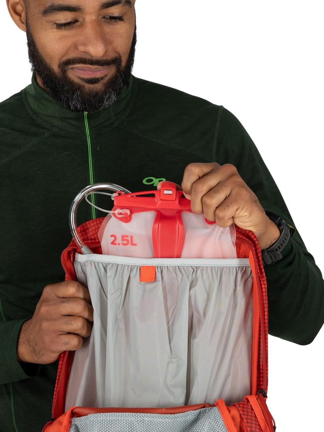 imageOsprey Talon Pro 20L Mens Hiking Backpack with Hipbelt Silver LiningMars Orange