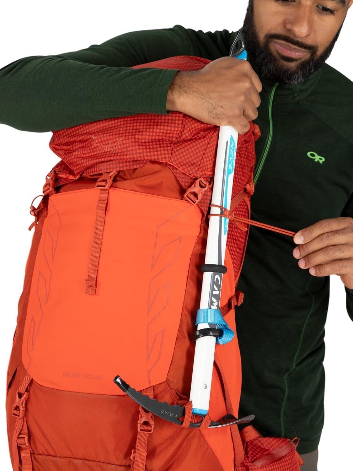 imageOsprey Talon Pro 40L Mens Hiking Backpack with Hipbelt Mars Orange LXLMars Orange