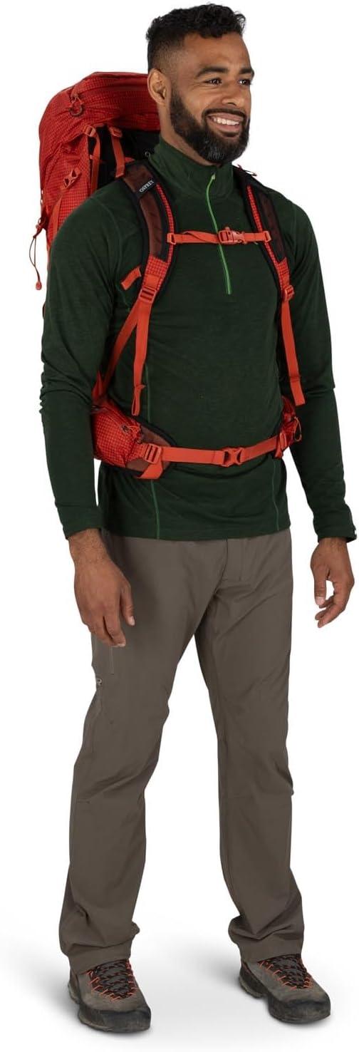 imageOsprey Talon Pro 40L Mens Hiking Backpack with Hipbelt Mars Orange LXLSilver Lining