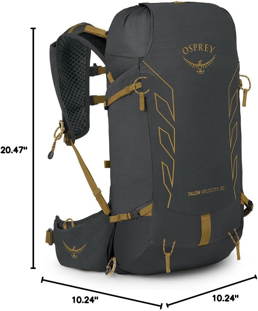 imageOsprey Talon Velocity 20L Mens Hiking Backpack Dark CharcoalTumbleweed LXLDark CharcoalTumbleweed Yellow