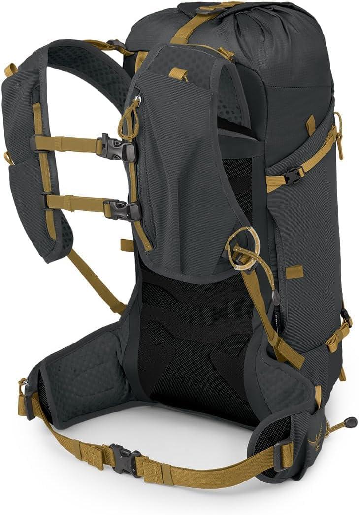 imageOsprey Talon Velocity 20L Mens Hiking Backpack Dark CharcoalTumbleweed LXLDark CharcoalTumbleweed Yellow