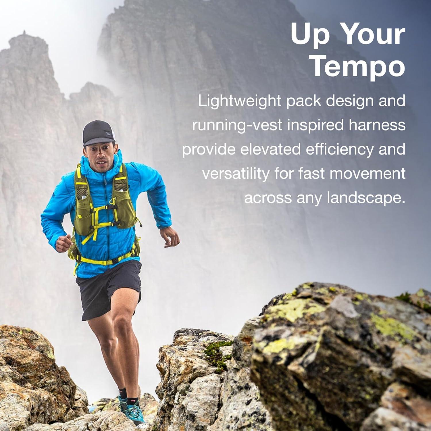 imageOsprey Talon Velocity 20L Mens Hiking Backpack Dark CharcoalTumbleweed LXLMatcha GreenLemongrass