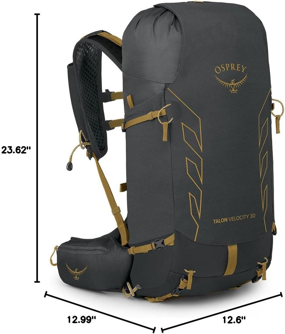 imageOsprey Talon Velocity 30L Mens Hiking Backpack Dark CharcoalTumbleweed LXLDark CharcoalTumbleweed Yellow