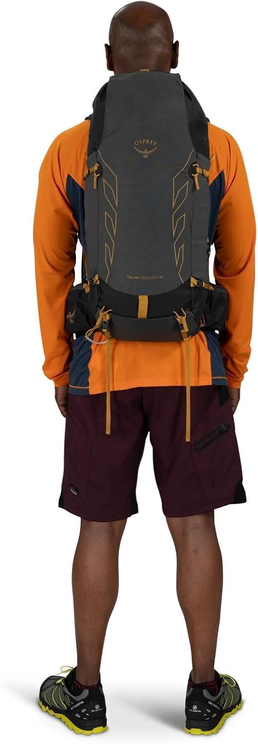 imageOsprey Talon Velocity 30L Mens Hiking Backpack Dark CharcoalTumbleweed LXLDark CharcoalTumbleweed Yellow