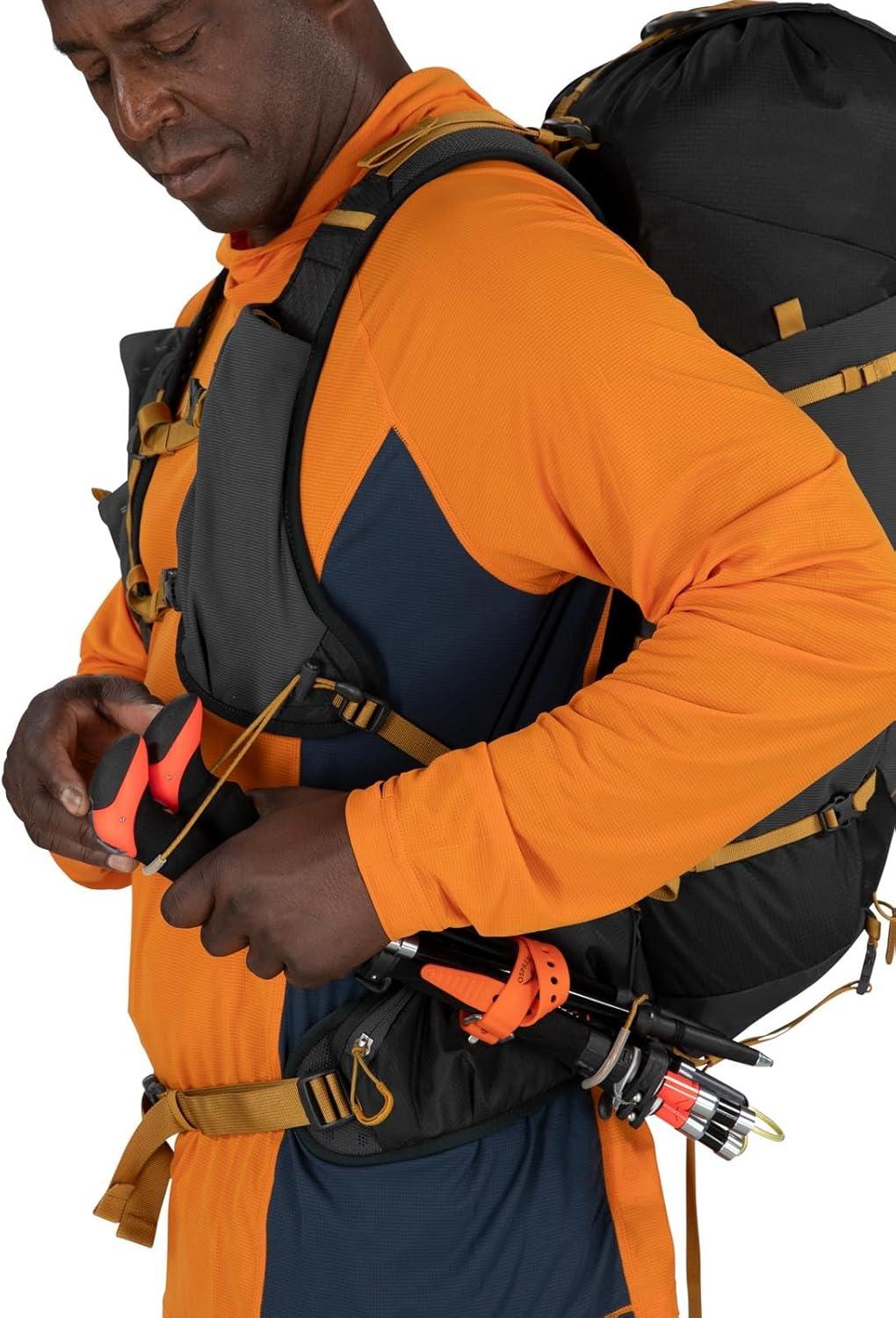 imageOsprey Talon Velocity 30L Mens Hiking Backpack Dark CharcoalTumbleweed LXLDark CharcoalTumbleweed Yellow