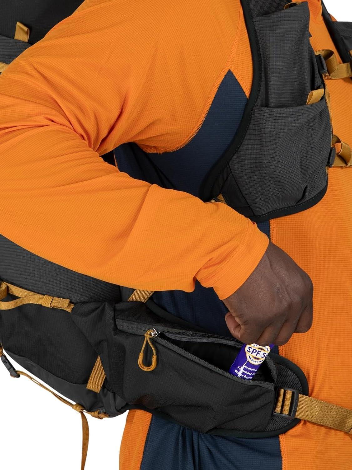 imageOsprey Talon Velocity 30L Mens Hiking Backpack Dark CharcoalTumbleweed LXLDark CharcoalTumbleweed Yellow