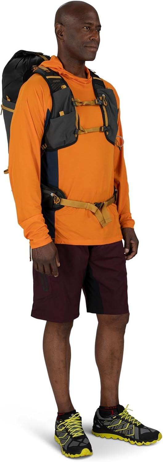 imageOsprey Talon Velocity 30L Mens Hiking Backpack Dark CharcoalTumbleweed LXLMatcha GreenLemongrass