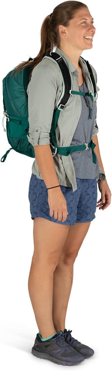 imageOsprey Tempest 20L Womens Hiking Backpack with Hipbelt Violac Purple WMLJasper Green