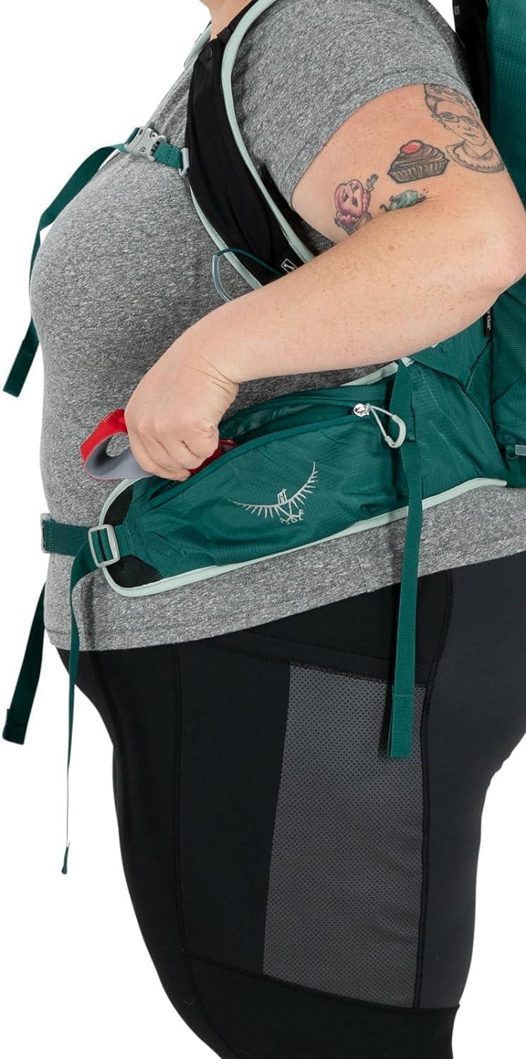 imageOsprey Tempest 20L Womens Hiking Backpack with Hipbelt Violac Purple WMLJasper Green