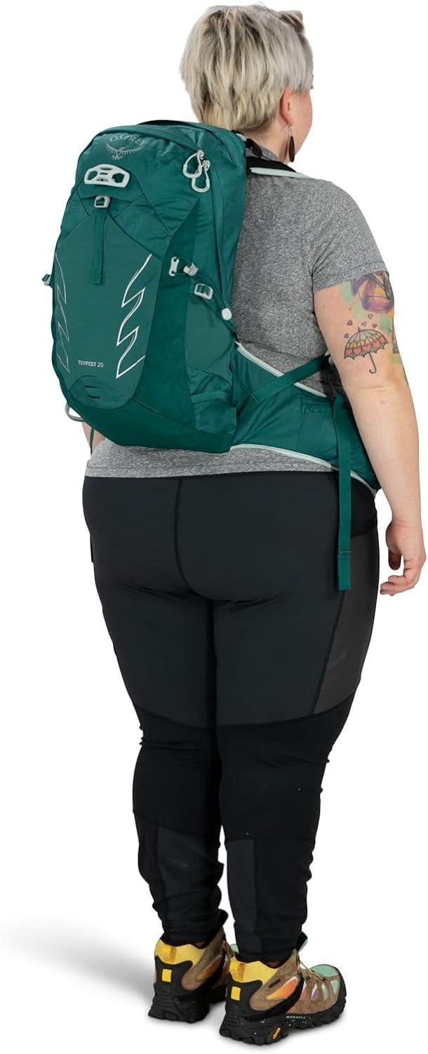 imageOsprey Tempest 20L Womens Hiking Backpack with Hipbelt Violac Purple WMLJasper Green
