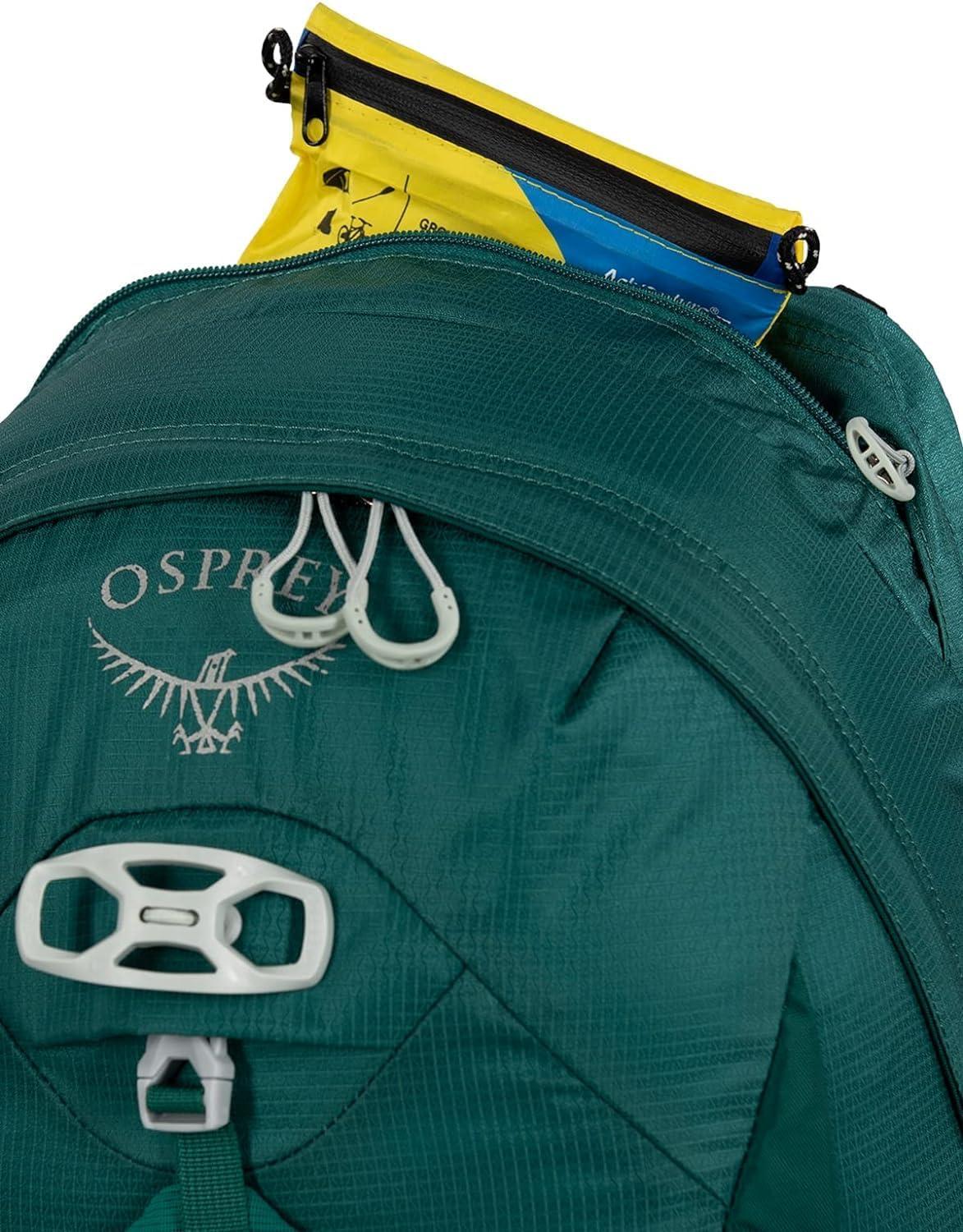 imageOsprey Tempest 20L Womens Hiking Backpack with Hipbelt Violac Purple WMLJasper Green